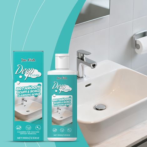 Badreiniger, WC-, Badewannen- und Fliesenreiniger – Tiefenreinigung und Entfernung von Flecken und Kalk – 100 g -- DTEKGAZ (1/5)