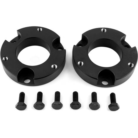 Tbest Kit de Levage de Nivellement Avant 2 Pièces, Entretoise Noire Robuste en Aluminium CNC avec Revêtement en Poudre pour Modèles 2WD 4WD FJ Cruiser 2005 2019 (1/5)