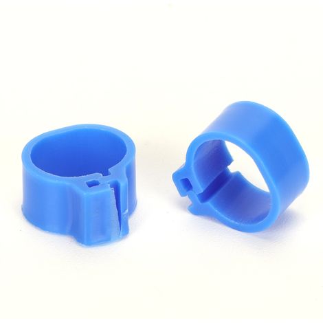 200 Anneaux de Jambe 10mm pour Pigeons, Bagues d'Identification pour Volaille, Fournitures pour Oiseaux Bleues