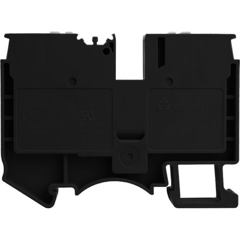 bornier traversant noir 10 mm² 1P UL (1/4)