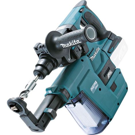 Makita DHR242Z 18v LXT Brushless Rotary Hammer Drill + DX Dust Extractor Unit (1/4)