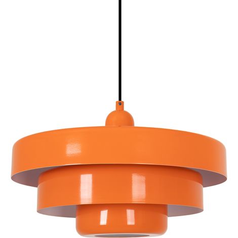 Lámpara Colgante De Diseño "MACARRON" - E27 - Naranja