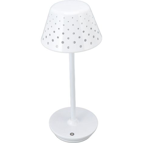Lampe de bureau LED rétro, design simple sans fil, gradation sans palier, toucher lumineux blanc pour chambres, bars, restaurants (1/5)