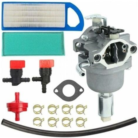 Carburador 594593 591731 590400 796078 498811 794161 795477 Motor 14.5HP - 21HP, Kit de puesta a punto con junta Filtro de aire Línea de combustible (1/4)