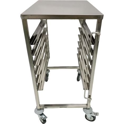 Chariot à échelles pâtissier inox 600 x 400 mm - 6 niveaux avec plateau PREMIUM - GOLDINOX (1/4)