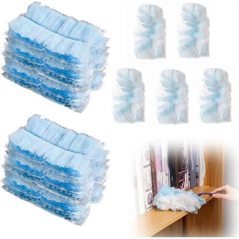 Bardusch - 30 recharges pour plumeau, compatibles avec Swiffer Duster (bleu)