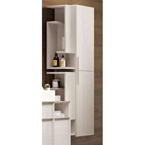 Colonna con due ante, chiusura ammortizzata, con tre ripiani in legno (1/4)