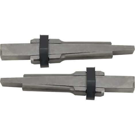 Séparateur de Pierre - Lot de 2 - Alliage Acier Chrome Vanadium - Fendage Roche Dure et Béton - Travaux Maçonnerie - Diamètre 23 mm (1/5)