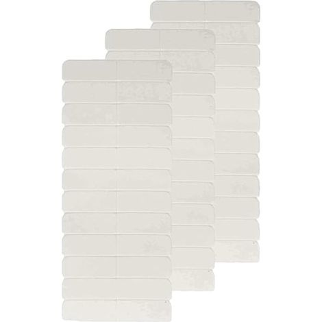 Nastro adesivo di ricambio per extension per capelli, senza residui, per extension su capelli veri, biadesivo, bianco, 0,8 cm 4 cm, 20 pezzi (1/5)