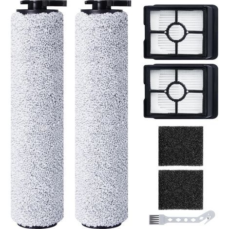 Ersatzbürstenrolle und HEPA-Filter für BISSELL CrossWave HF3 Akku-Mopp-Staubsauger (3598N), 2 Bürstenrollen + 2 HEPA-Filter + 2 Filterschwämme + 1 Reinigungsbürste (1/5)