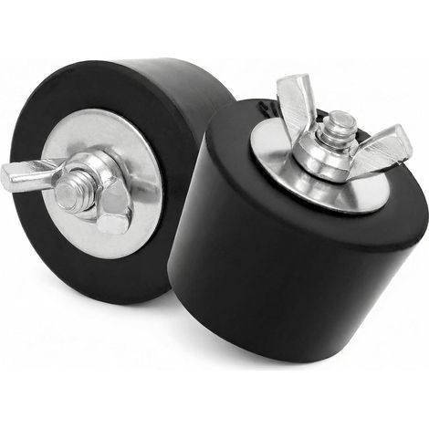 2PCS Bouchons d'Hivernage pour Piscine 38-40mm, Bouchon Caoutchouc avec Écrou à Oreilles en Acier Inoxydable (1/5)