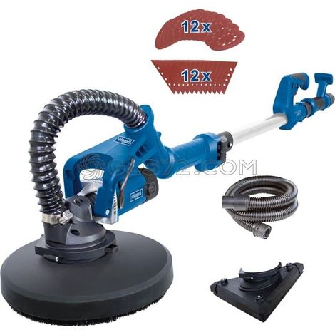 Scheppach DS930 lijadora de enlucido rotativa de 710 W con brazo telescópico