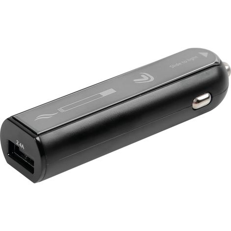 Plasma Usb, caricabatteria 1 porta Usb con accendino elettrico integrato - Fast Charge - 2100 mA - 12/24V (1/5)