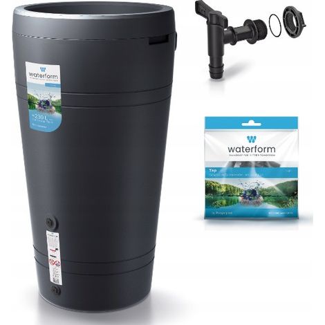 Réservoir d'eau de pluie Tube 230 l 107 x 59 cm