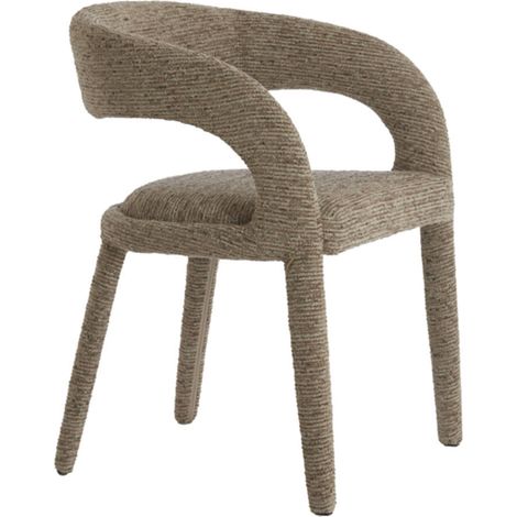 Sedia da pranzo KYRAN marrone in design 58x57x78 cm - Light &