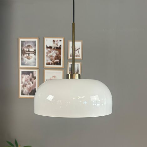 bamyum Rocha Suspension Luminaire Industrielle Rétro en Metal de 30 cm, Lustre de Salon Vintage, Éclairage de Plafond pour Chambre, Cuisine, Plafonnier, Lampe Suspendue (1/5)
