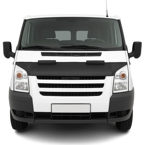 Protège Capot compatible avec Ford Transit 2006 à 2014, Bra de Capot Protection, Noir