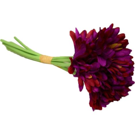 Ein Strauß aus 7 Gerbera an lila gummierten Stielen (1/3)