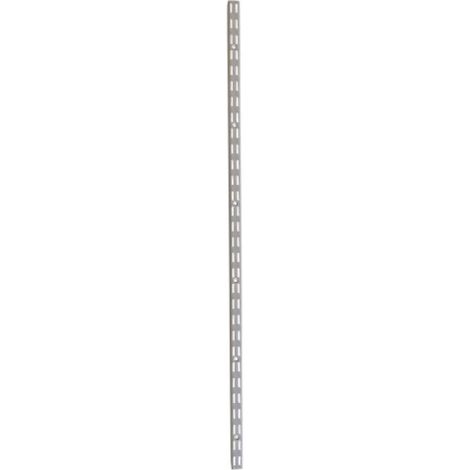 Crémaillère double pas de 32 mm - longueur 1920 mm - finition gris taupe mat - VP BOURG