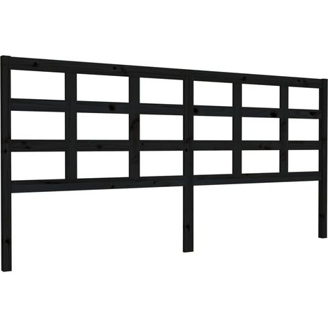 Testiera per dormire accessorio per camera da letto 205,5 x 4 x 100 cm in legno di pino nero TDL0202161