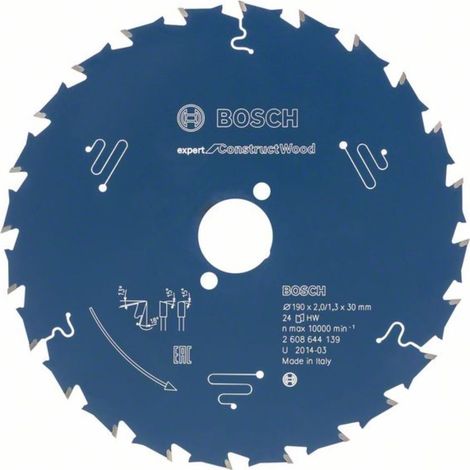 Bosch 2608644140 Disco de sierra circular CSB Expert ConstructWood 200x30x30D (1/4)