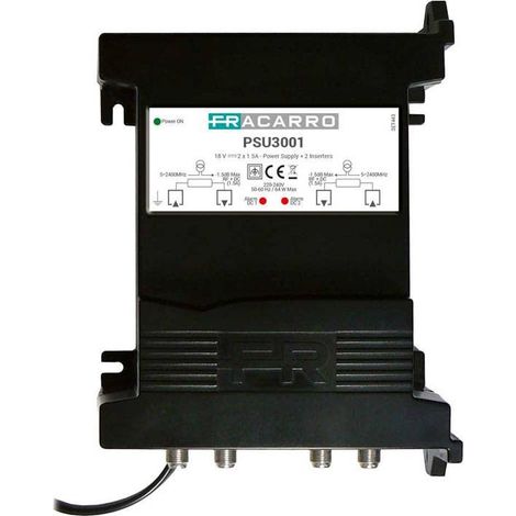 Alimentatore per linea multiswitch fracarro 271160-psu3001-18v 2x1,5a