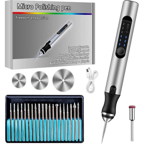 Mini Stylo Perceuse Électrique, Perceuse électrique à 3 vitesses (1/5)