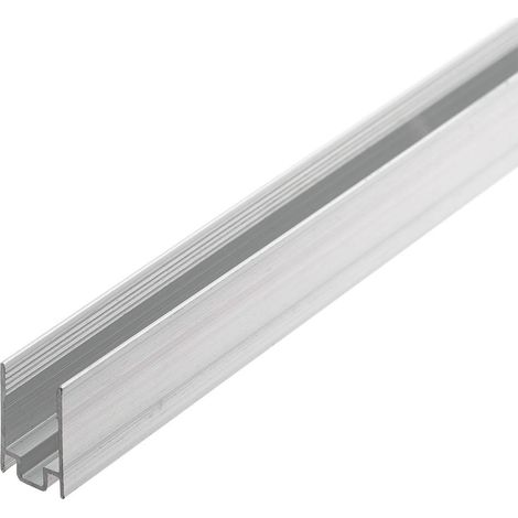 Profilo in alluminio da 1 m per fissaggio tubo bifacciale da 8 mm