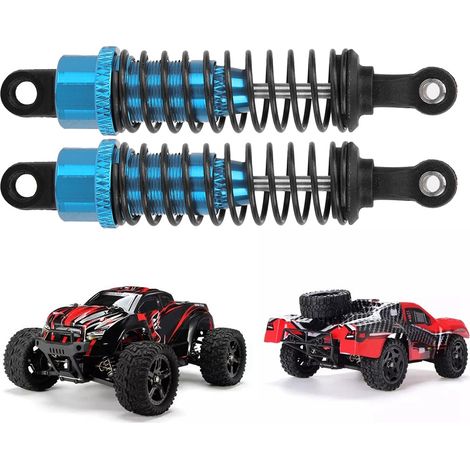 Stück 1/16 ferngesteuerte Auto-Stoßdämpfer aus Metall für 1:16 RC-Autos, 70 mm, blau (1/5)