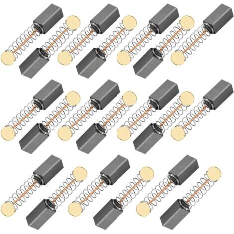 20 Paires Balais de Charbon 5 5 13mm pour Scie Circulaire Perceuse Rotative Dépoussiéreur Moto Outil Électrique Moteur Électrique Accessoires de Remplacement (1/5)
