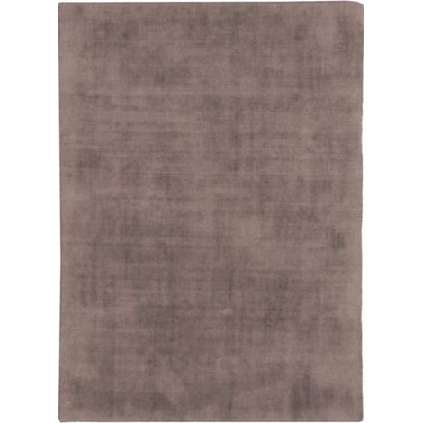 SANTAL - Tapis salon aspect velours taupe 120x170 (1/4)