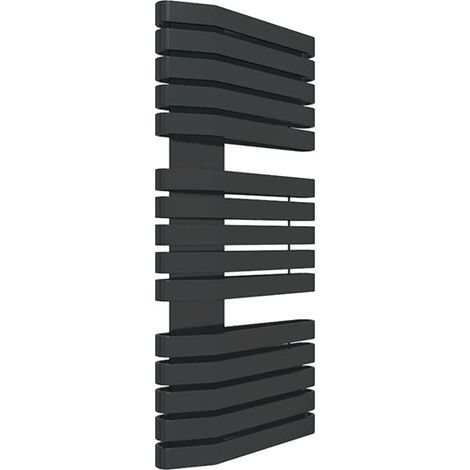 Scaldasalviette elettrico nero alto 1120mm e largo 600mm - 1000 Watt - IRO1120/600SSOAE1N