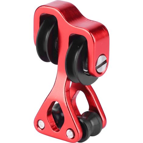 Glisseur de Poulie pour Câble d'Arc à Poulies en Alliage d'Aluminium, Rouge (1/5)