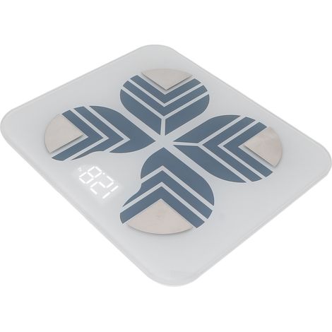 Balance connectée Bluetooth, pèse-personne intelligent antichoc, fonction multifonction, écran LED, compatibilité smartphone, suivi de poids corporel, design robuste, 180 kg max. (1/5)