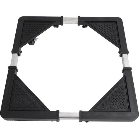 Support de réfrigérateur réglable avec 4 roues de verrouillage, réduit le bruit, meubles Dolly, roul (1/5)