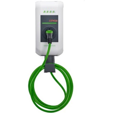 KEBA Wallbox c-series EN Type2 6m Cable 22kW-RFID-ME