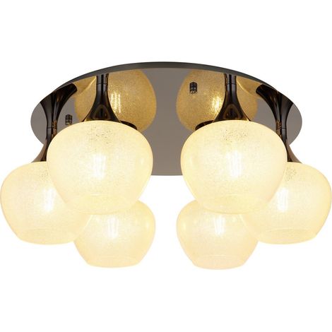 Plafón - blanco - MAXY - vidrio - Ø 65cm - E27 - 15548-6DK - (1/5)