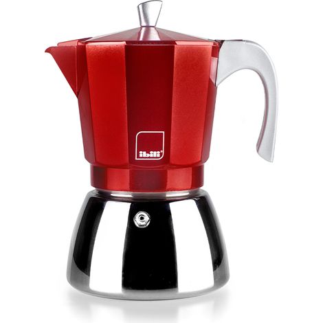 Cafetière Expresso Elba Rouge, 12 Tasses