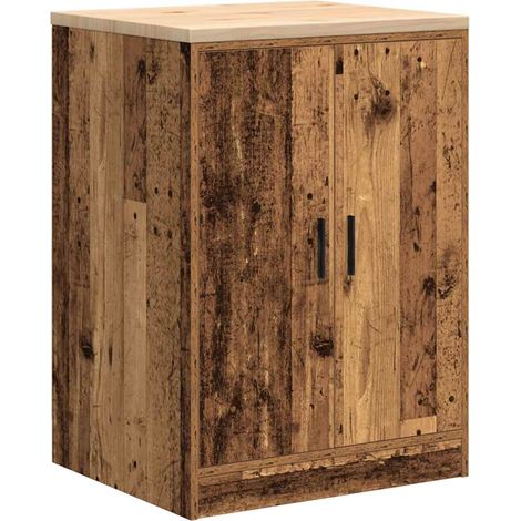 Maison Exclusive - Armoire de rangement de garage vieux bois 60x51x85 cm bois pin