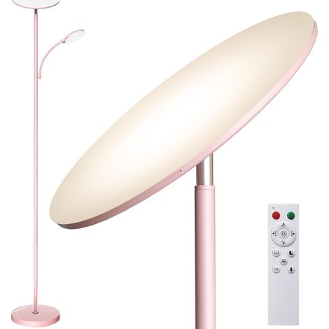 LED Dimmable Floor Lamp, Super Bright Floor Lamp on Living Room 44W 4000LM (PINK) (1/5)