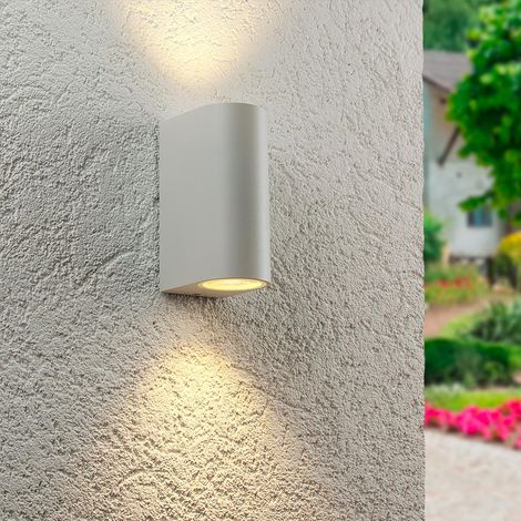 Außenleuchte Wandleuchte Frame UP&DOWN rund für GU10 IP54 - Farbe: Weiß