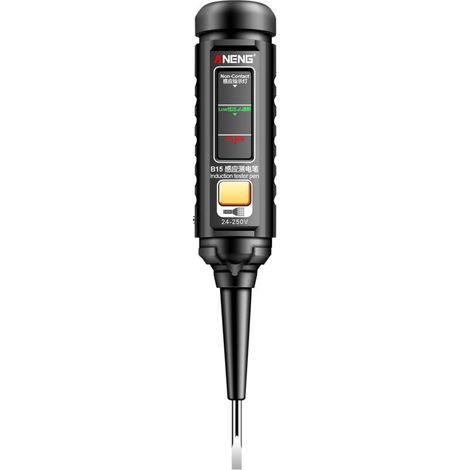 ANENG B15 testeur d'induction stylo mettre en évidence la lumière de couleur professionnel détection de tension ca électricien tournevis outils de test 24 V-250 V