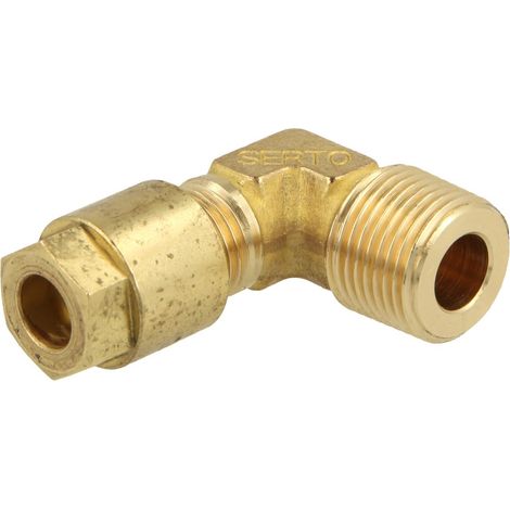 Raccord à visser coudé 8 mm x 3/8'' FM