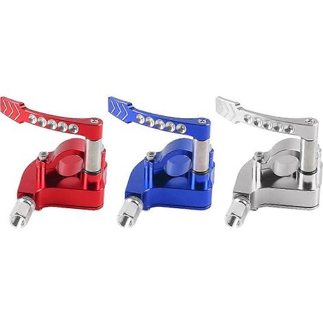 Acelerador de pulgar universal de 7/8" (22 mm) de aleación de aluminio CNC para ATV Quads, color rojo, para carretera.