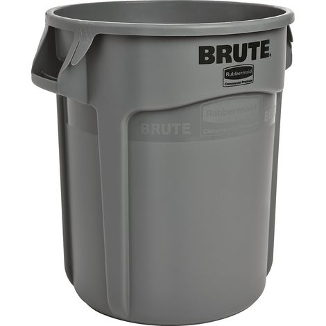 Bac de stockage multifonction gris 38L PE Ø400xH435mm extérieurs