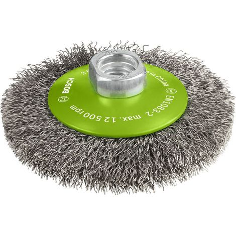 Bosch Brushing PRO Stainless Steel clean Bevel Brush 100 x 0.35mm Thread