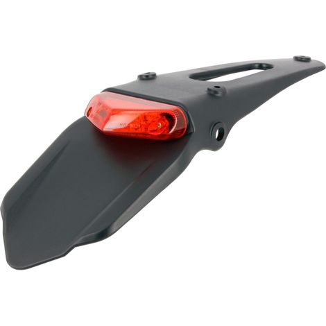 Support Plaque avec bavette et feu led homologué