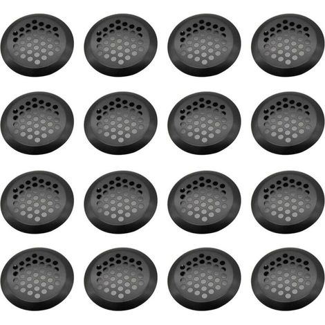 Grille Ventilation Inox Ronde, 16 Pièces Maille Trou D'aération, Acier Inoxydable Grille D'aération Trou, Grille D'évacuation Ventilation, pour Armoire Cuisine, Meubles, Armoire à Chaussures