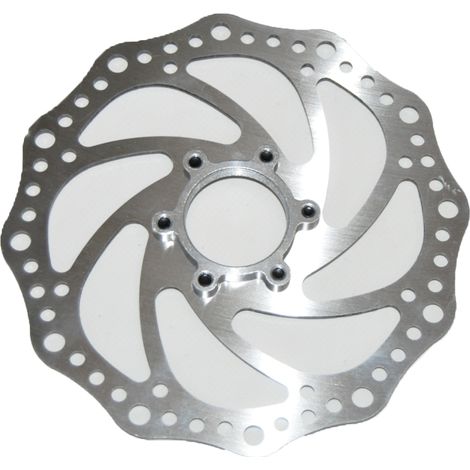 Freno a Disco Bici Idraulico Meccanico Rotoro a 6 Fori Diametro 160MM Acciaio (1/5)