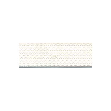 CINTINO COTONE BIANCO PER AVVOLGIBILI- - mt.50x mm.22h. in rotolo gr.23 per metro - 50 mt